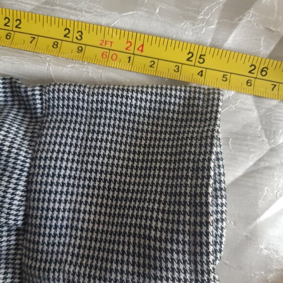 J.P. Tilford SZ M Black & White Woven Houndstooth Men's Cotton Button Up Shirt - Picture 12 of 13